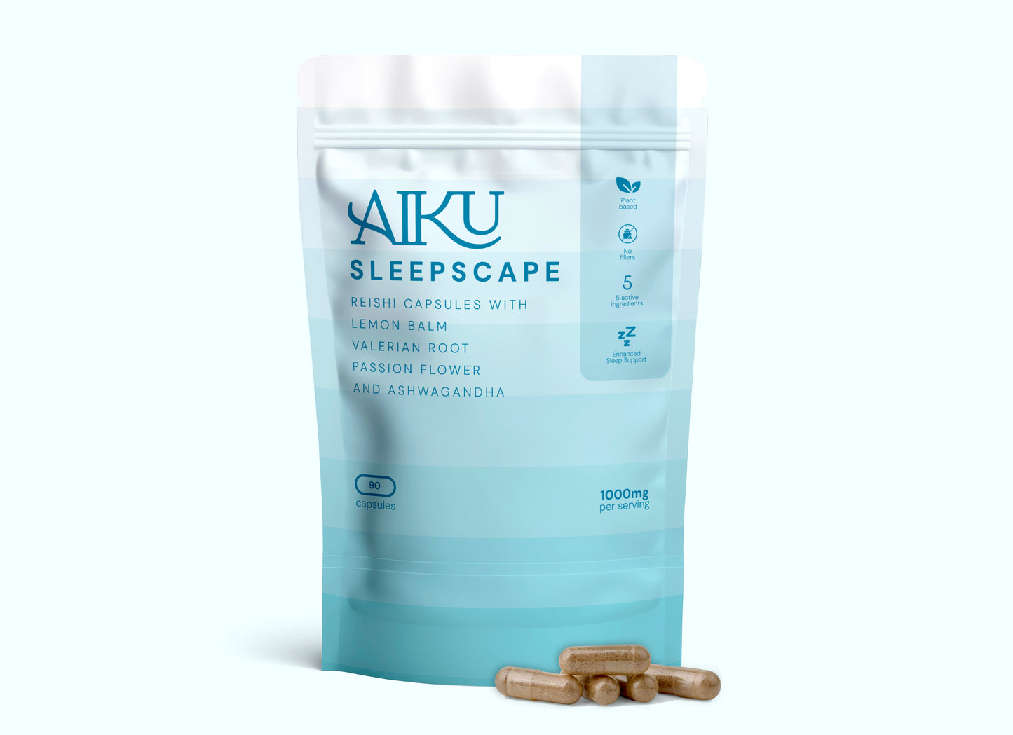 Aiku Reishi + Ashwagandha Capsules